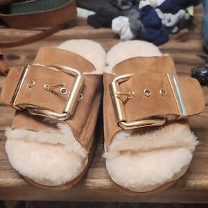 4ccccees - Mellow Laze Fuzzy Sherpa Slide